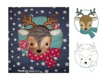 Stickdatei - Winterreh inkl. Puschendatei